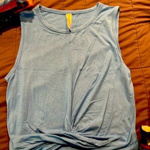 -ALO Yoga Cover Tank Blue size small